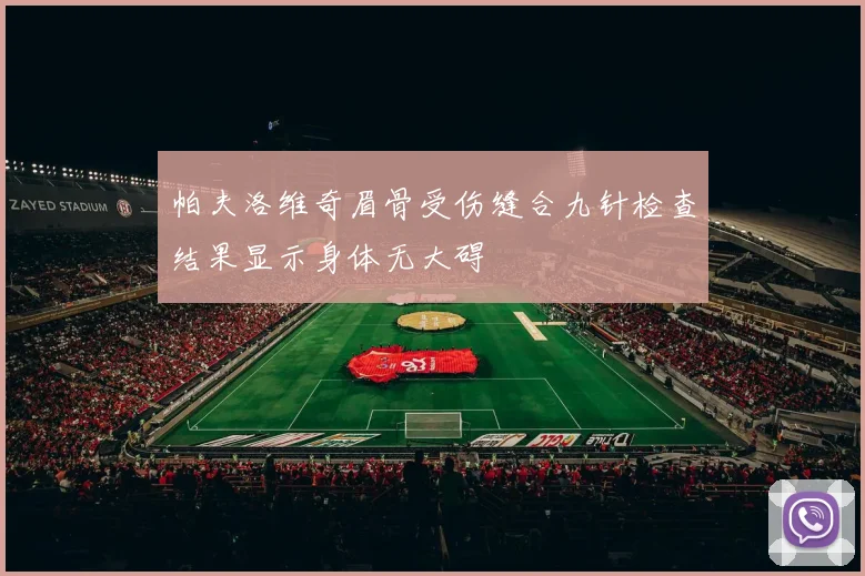 帕夫洛维奇眉骨受伤缝合九针检查结果显示身体无大碍